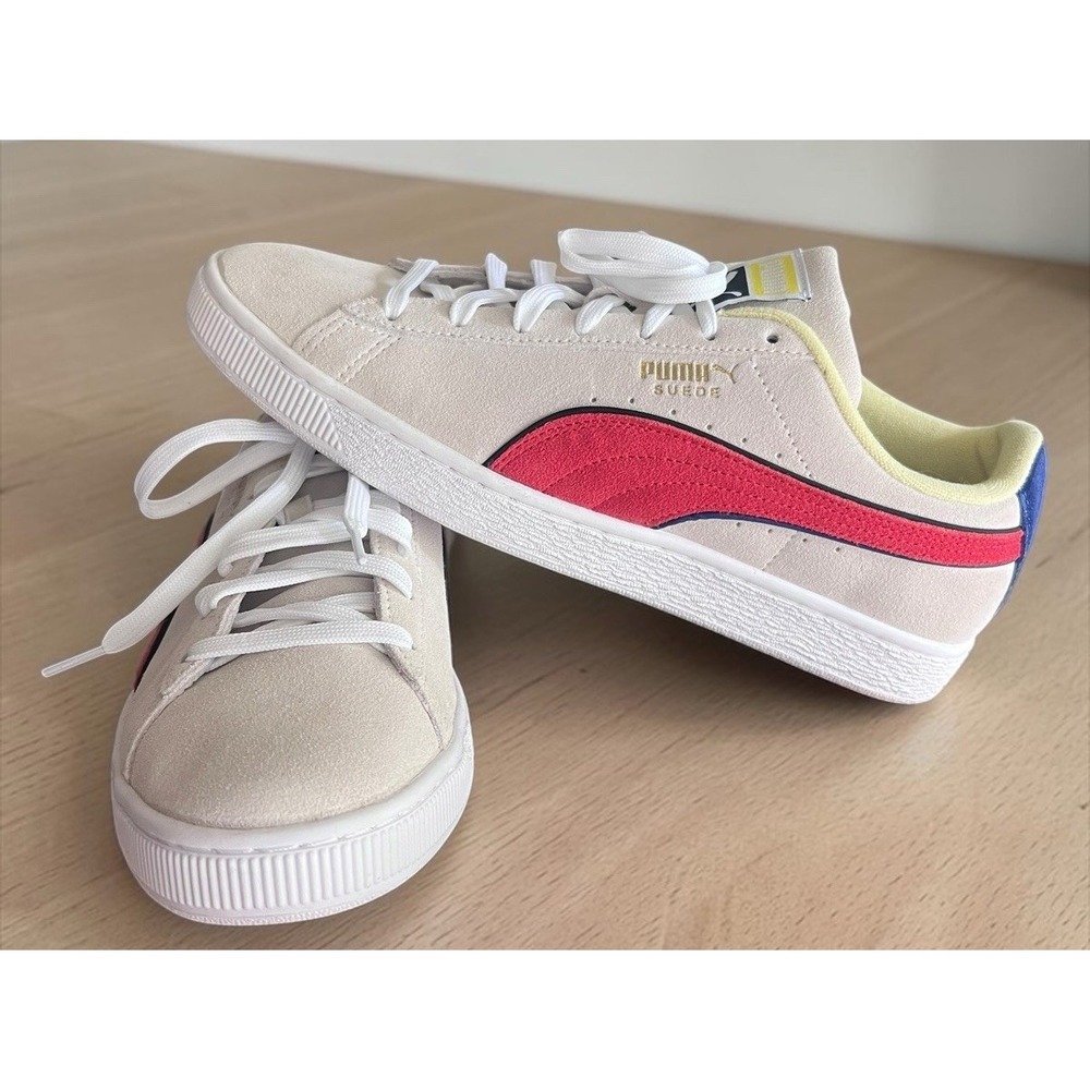 Puma Suede Classic 380534-01 Mens US 10 EU 43 Cream Red‎ Sneakers Shoes